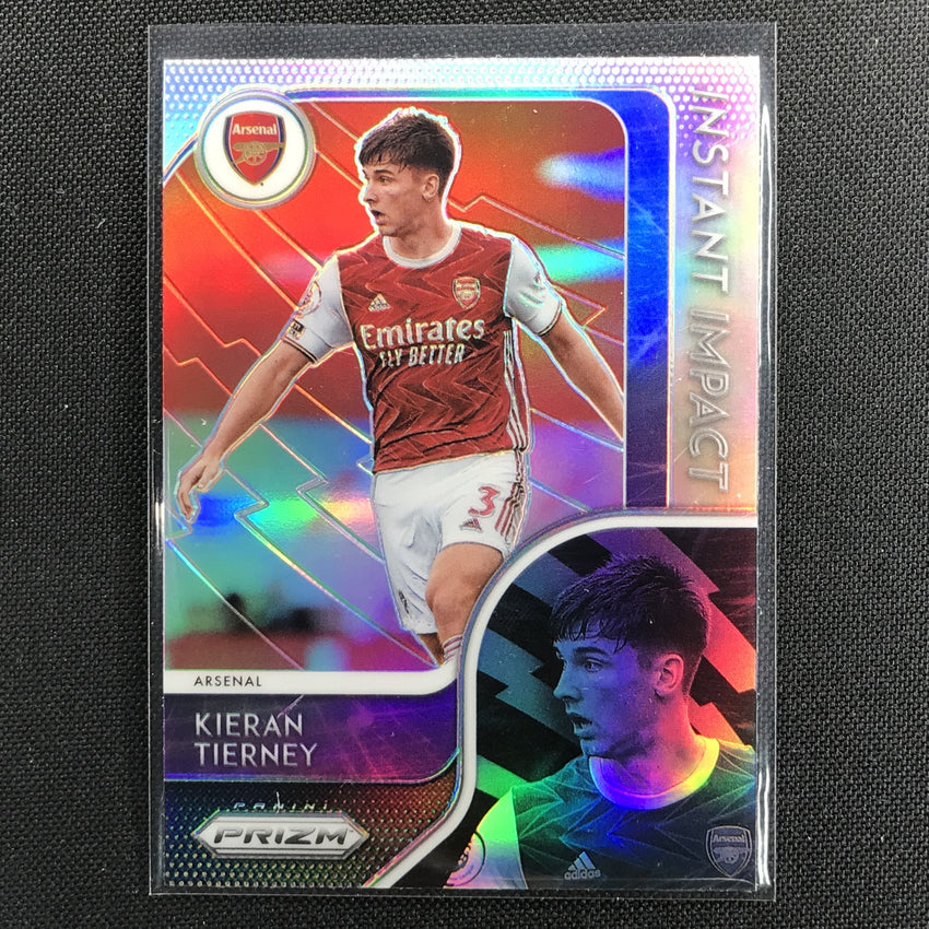 2020-21 Prizm Epl Kieran Tierney Instant Impact Silver Prizm No 2