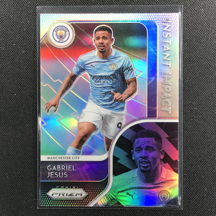 2020-21 Prizm Epl Gabriel Jesus Instant Impact Silver Prizm No 4