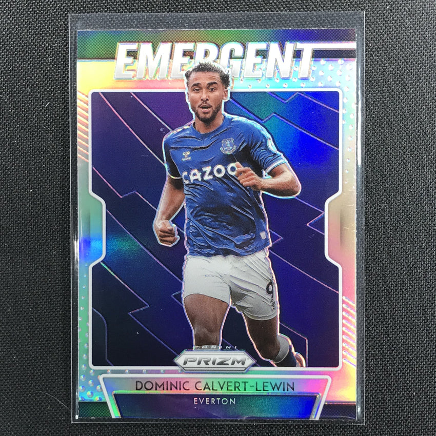 2020-21 Prizm Epl Dominic Calvert-lewin Emergent Silver Prizm No 8