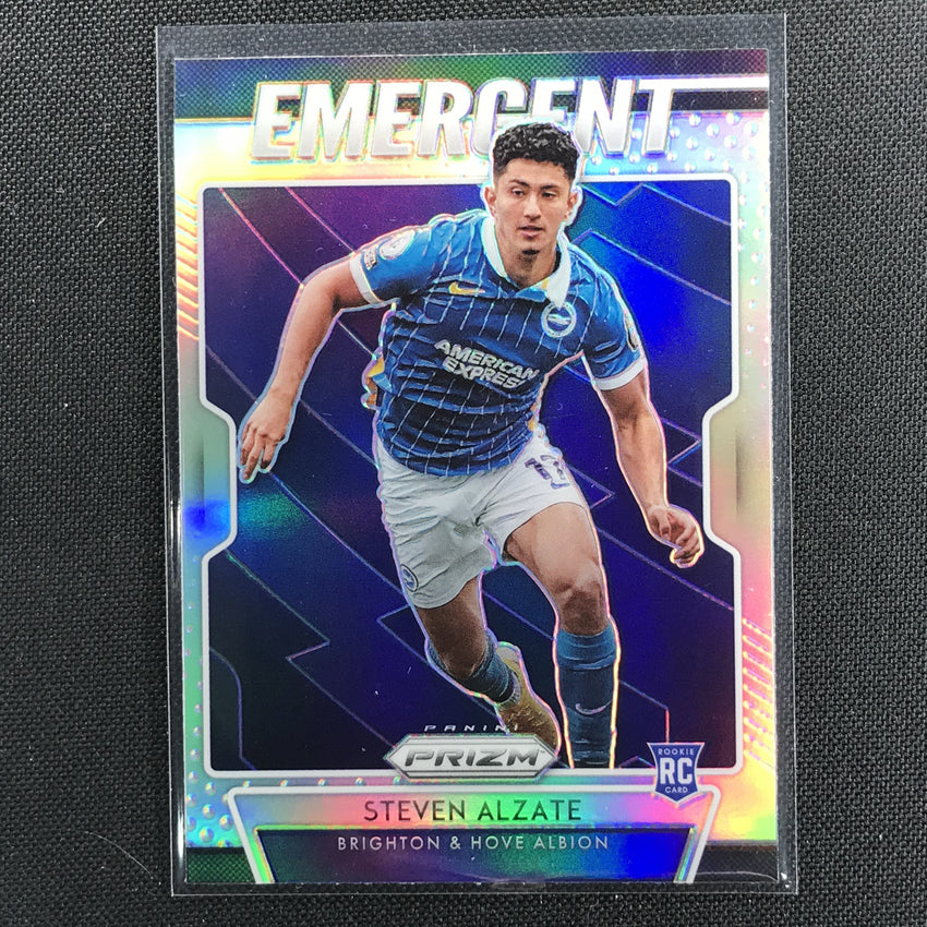 2020-21 Prizm Epl Steven Alzate Emergent Rookie Silver Prizm No 12