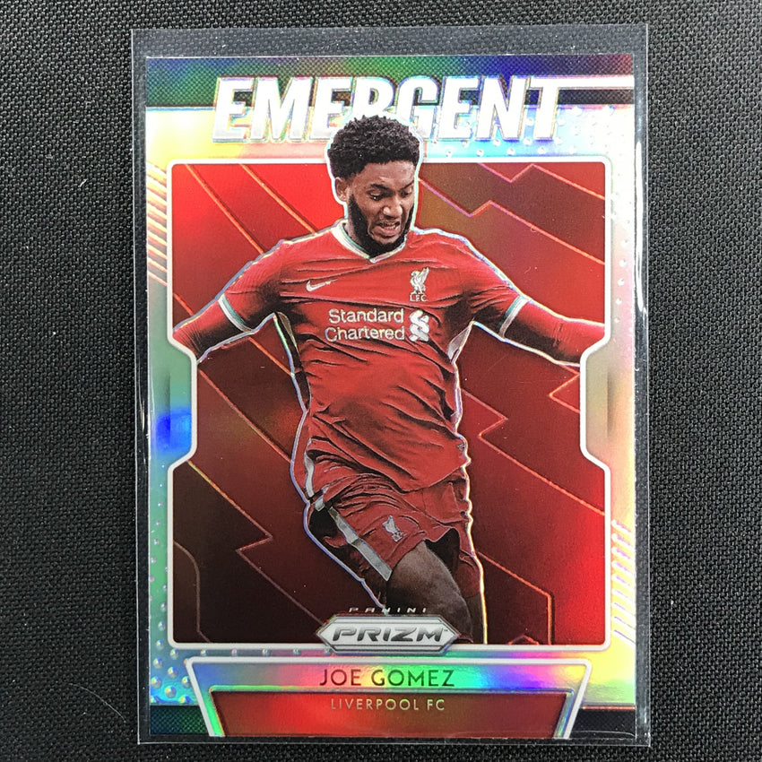 2020-21 Prizm Epl Joe Gomez Emergent Silver Prizm No 17