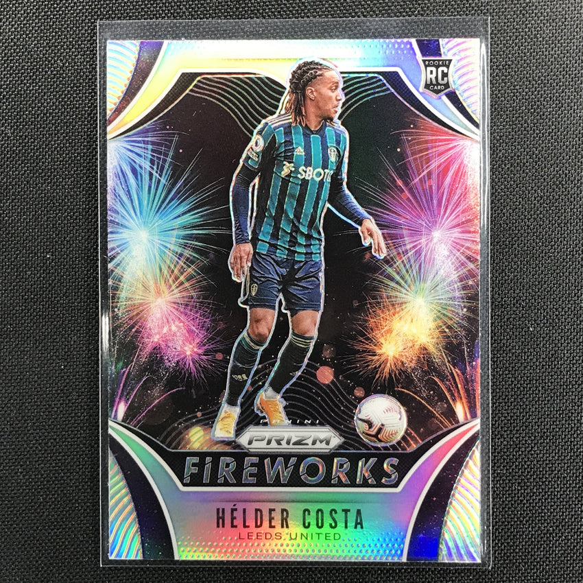 2020-21 Prizm Epl Helder Costa Fireworks Rookie Silver Prizm No 14