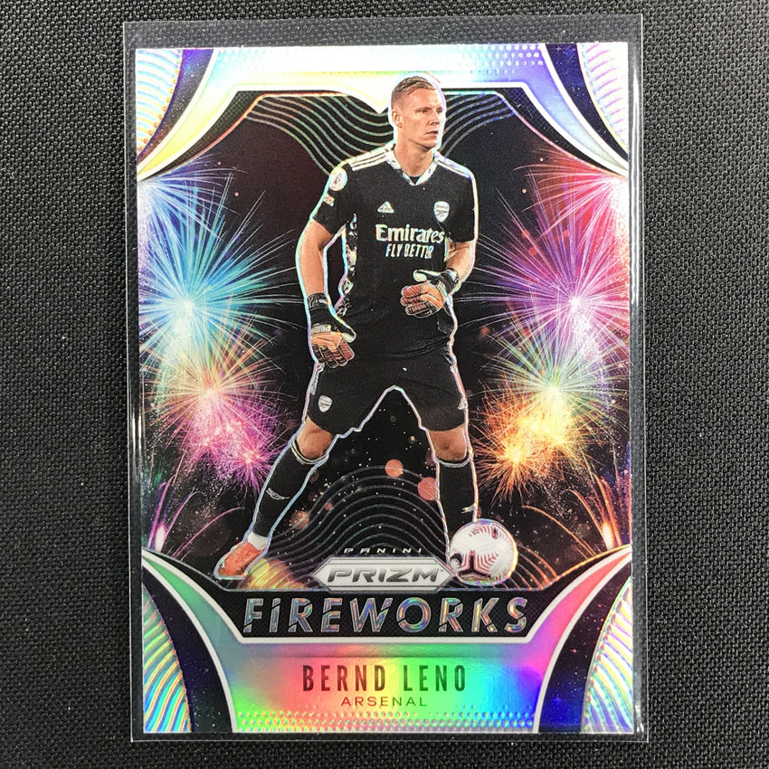 2020-21 Prizm Epl Bernd Leno Fireworks Silver Prizm No 22