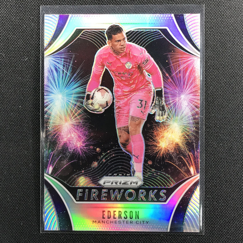 2020-21 Prizm Epl Ederson Fireworks Silver Prizm No 24