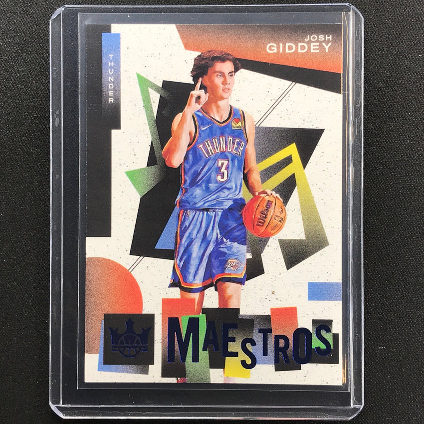 2021-22 Court Kings Josh Giddey Maestros Rookie Sapphire 2/25