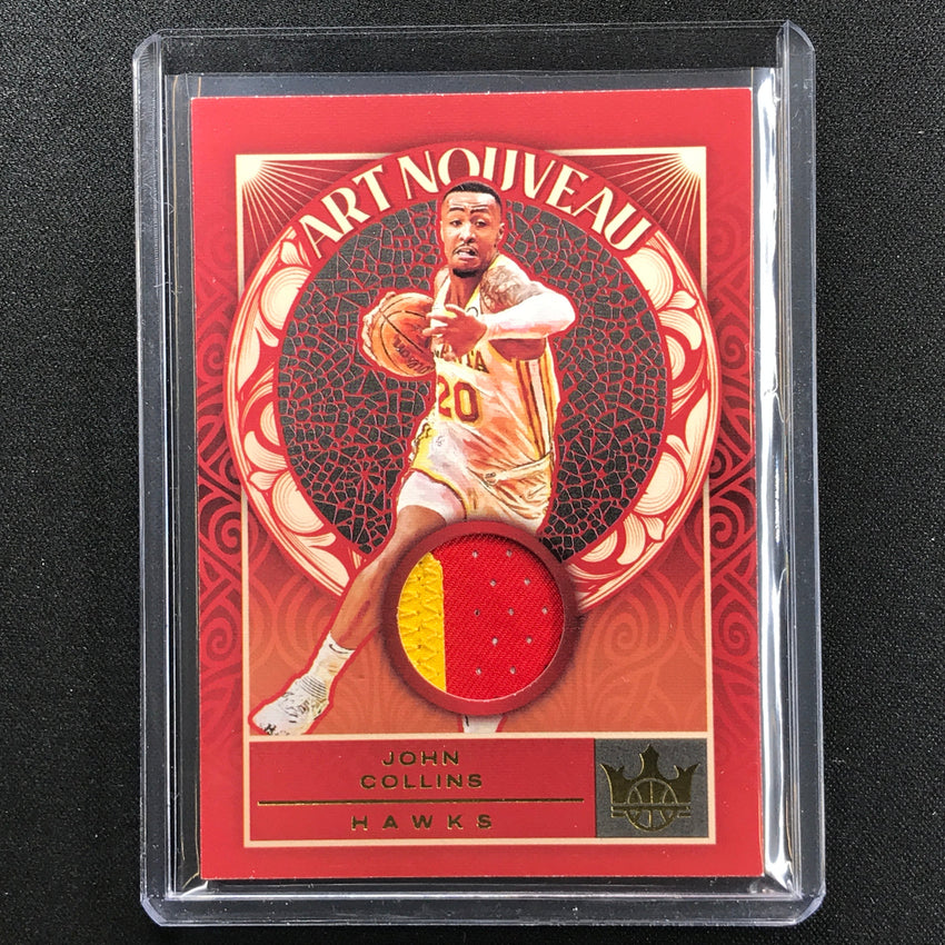 2021-22 Court Kings John Collins Art Nouveau Jersey Patch Prime 23/25