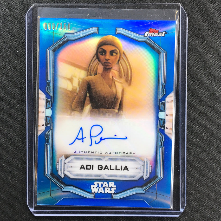 2022 Topps Finest Star Wars Angelique Perrin As Adi Gallia Auto Blue 99/150