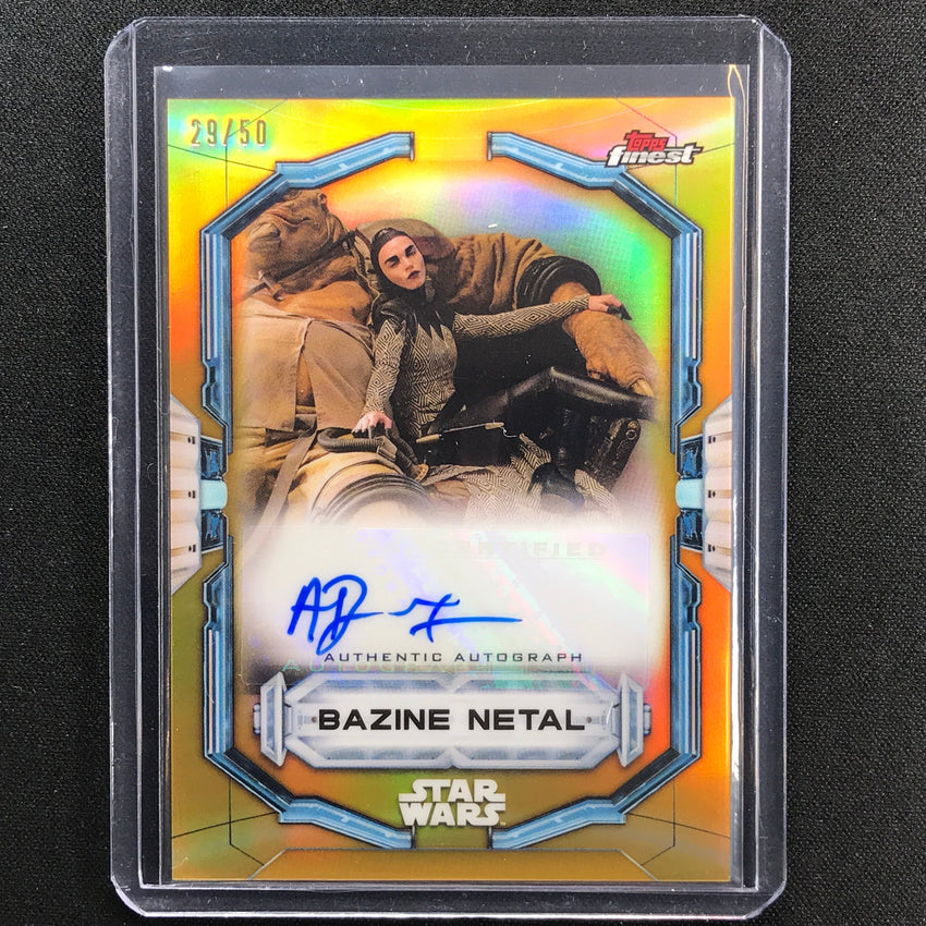2022 Topps Finest Star Wars Anna Brewster As Bazine Netal Auto Gold 29/50