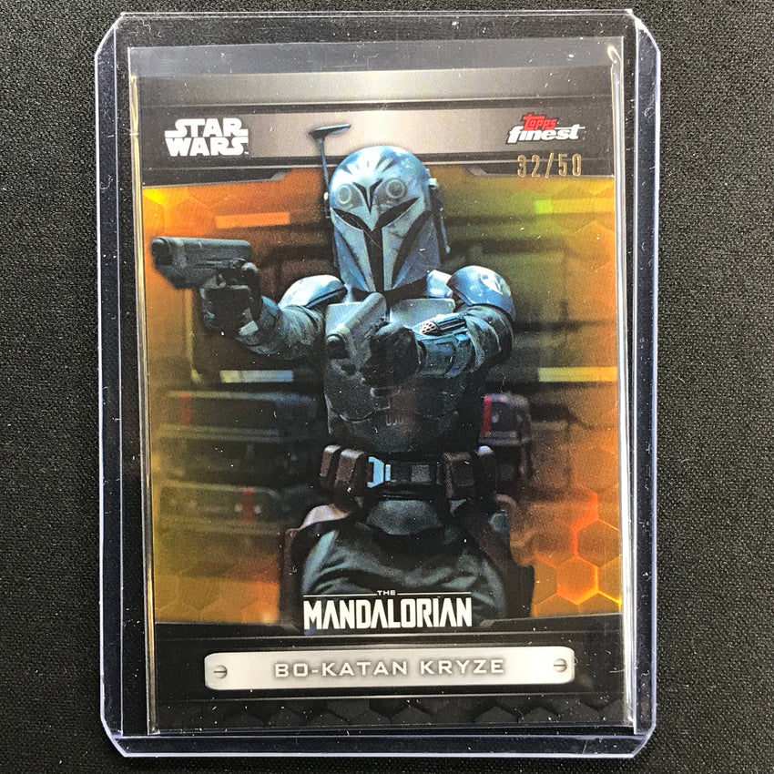 2022 Topps Finest Star Wars Bo-katan Kryze The Mandalorian Gold 32/50
