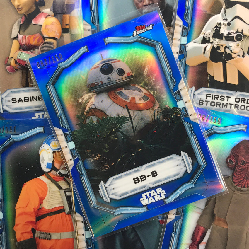 2022 Topps Finest Star Wars Carson Teva Blue 134/150