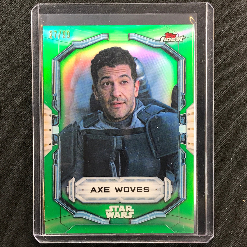 2022 Topps Finest Star Wars Axe Woves Green 27/99