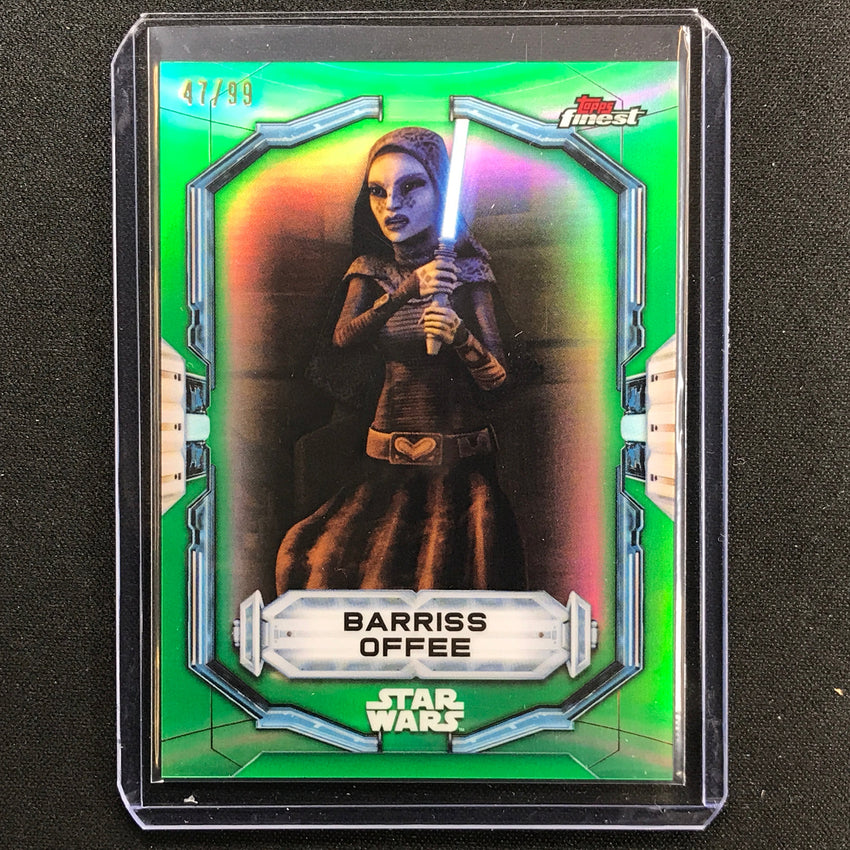 2022 Topps Finest Star Wars Barriss Offee Green 47/99