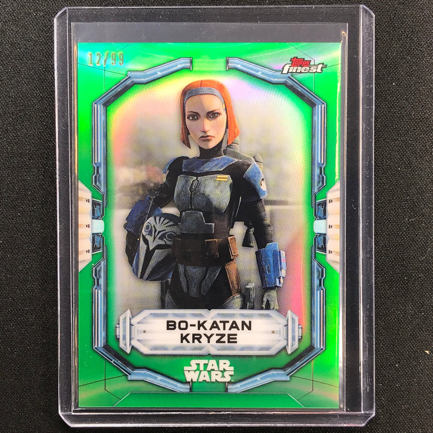 2022 Topps Finest Star Wars Bo-katan Kryze Green 12/99