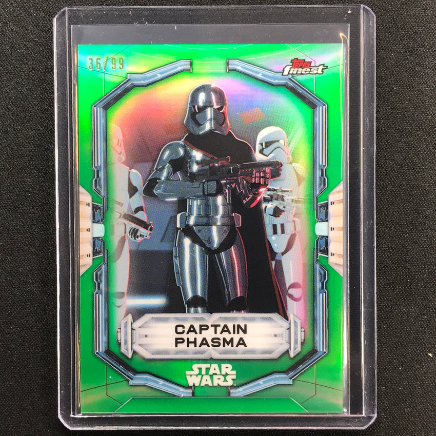 2022 Topps Finest Star Wars Captain Phasma Green 36/99