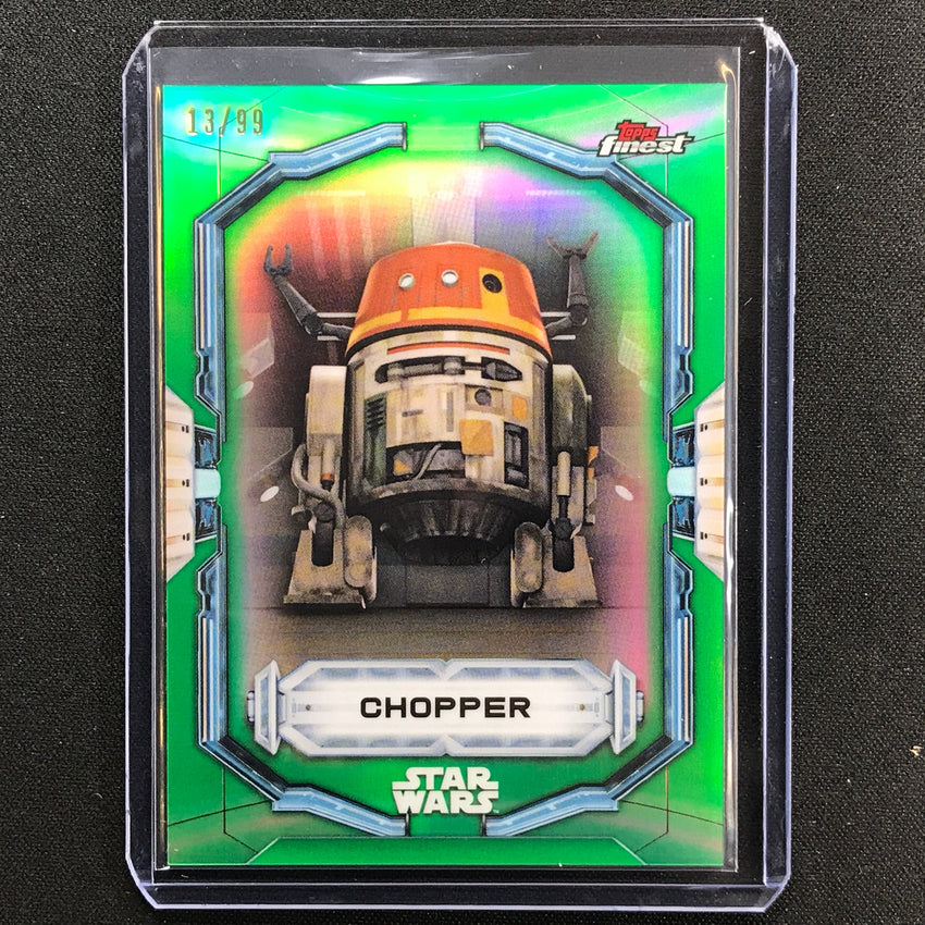 2022 Topps Finest Star Wars Chopper Green 13/99