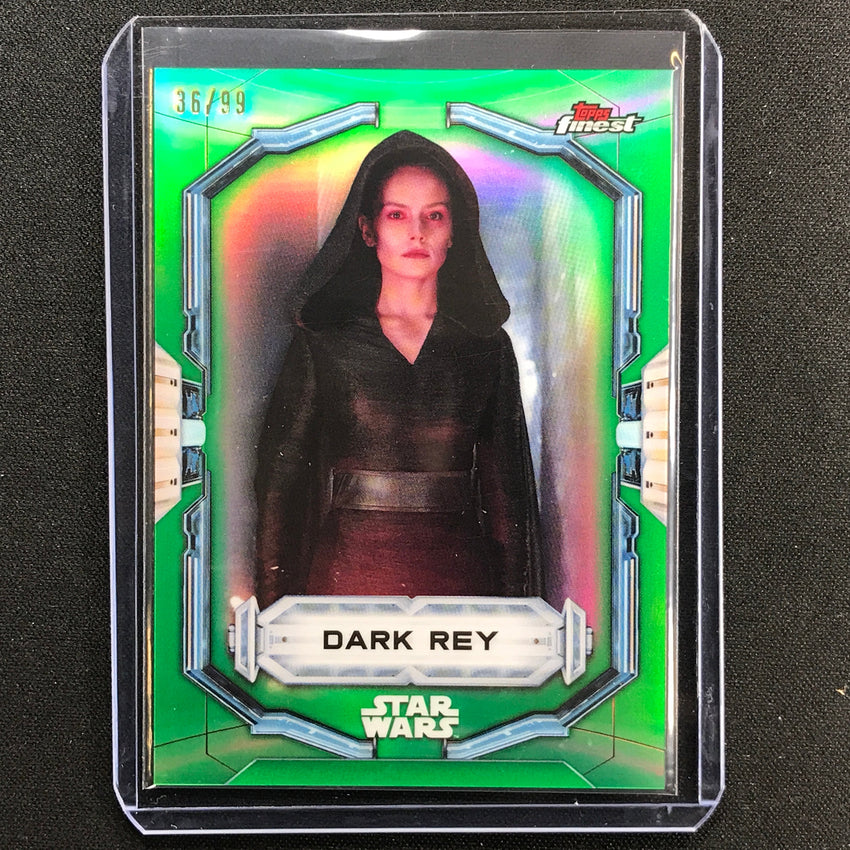 2022 Topps Finest Star Wars Dark Rey Green 36/99