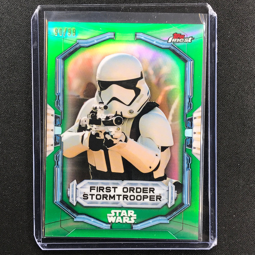 2022 Topps Finest Star Wars First Order Stormtrooper Green 90/99