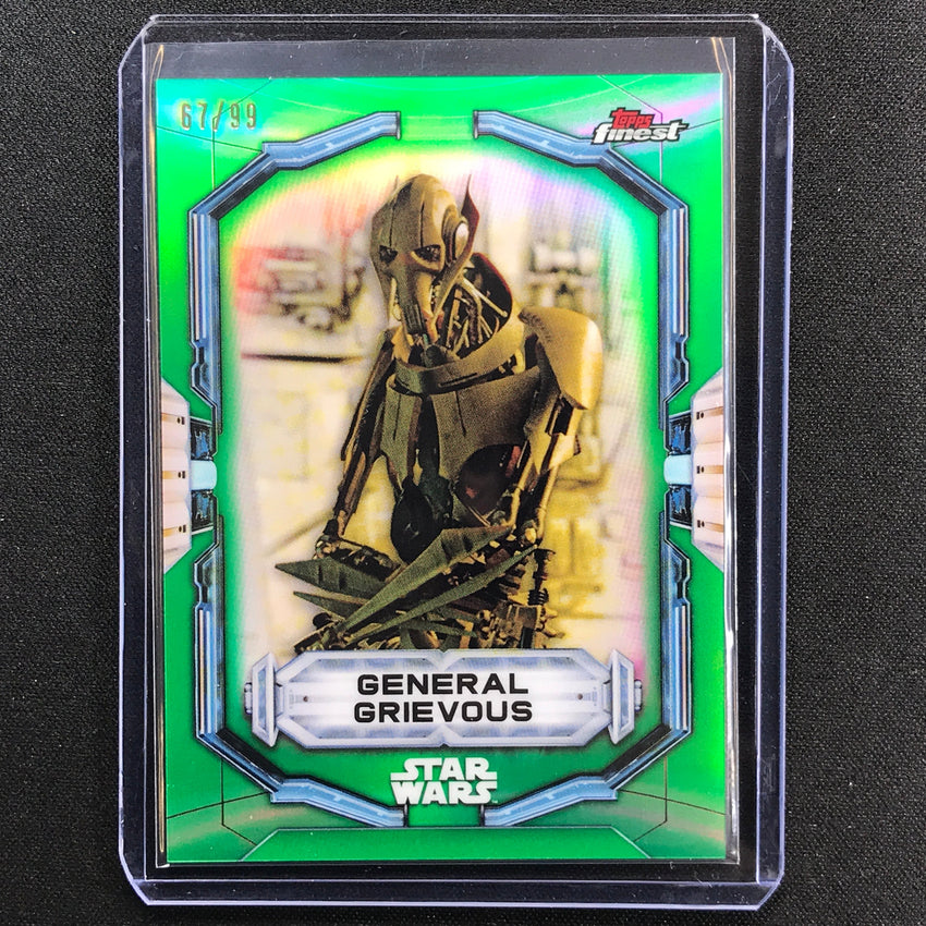 2022 Topps Finest Star Wars General Grievous Green 67/99
