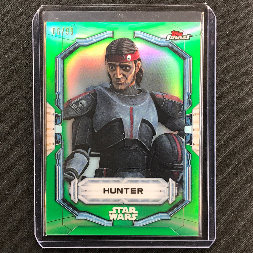 2022 Topps Finest Star Wars Hunter Green 6/99