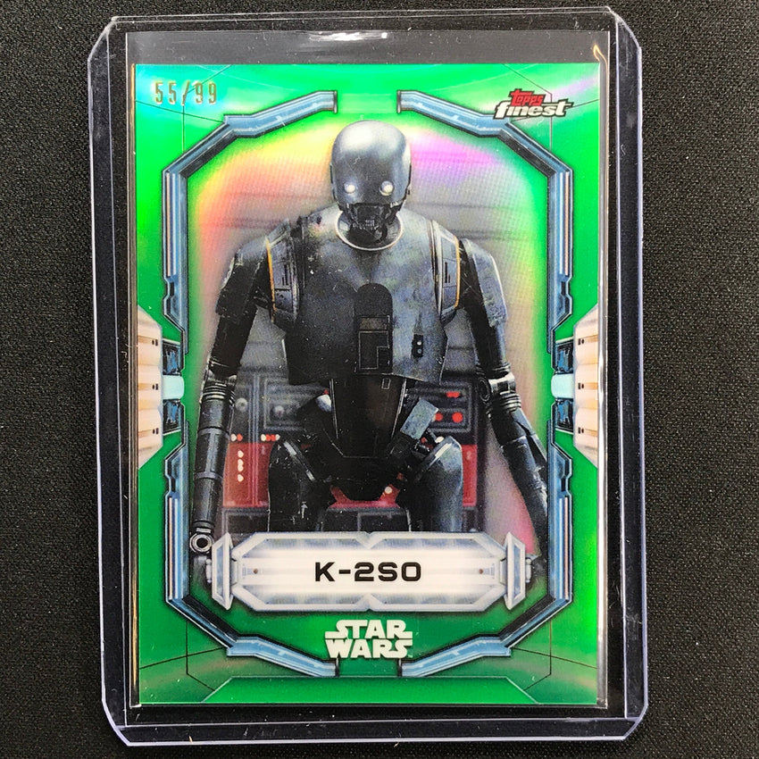 2022 Topps Finest Star Wars K-2so Green 55/99