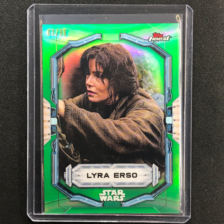 2022 Topps Finest Star Wars Lyra Erso Green 2/99