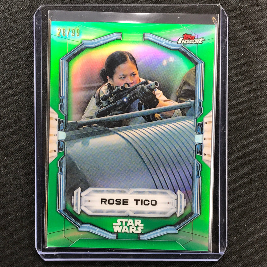 2022 Topps Finest Star Wars Rose Tico Green 28/99