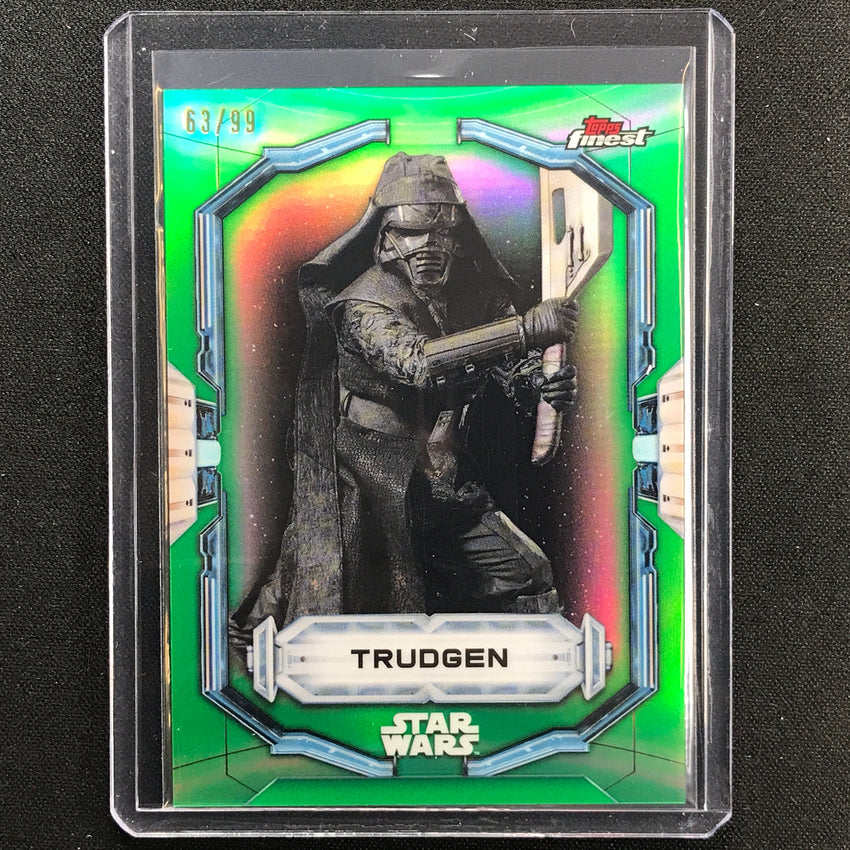 2022 Topps Finest Star Wars Trudgen Green 63/99