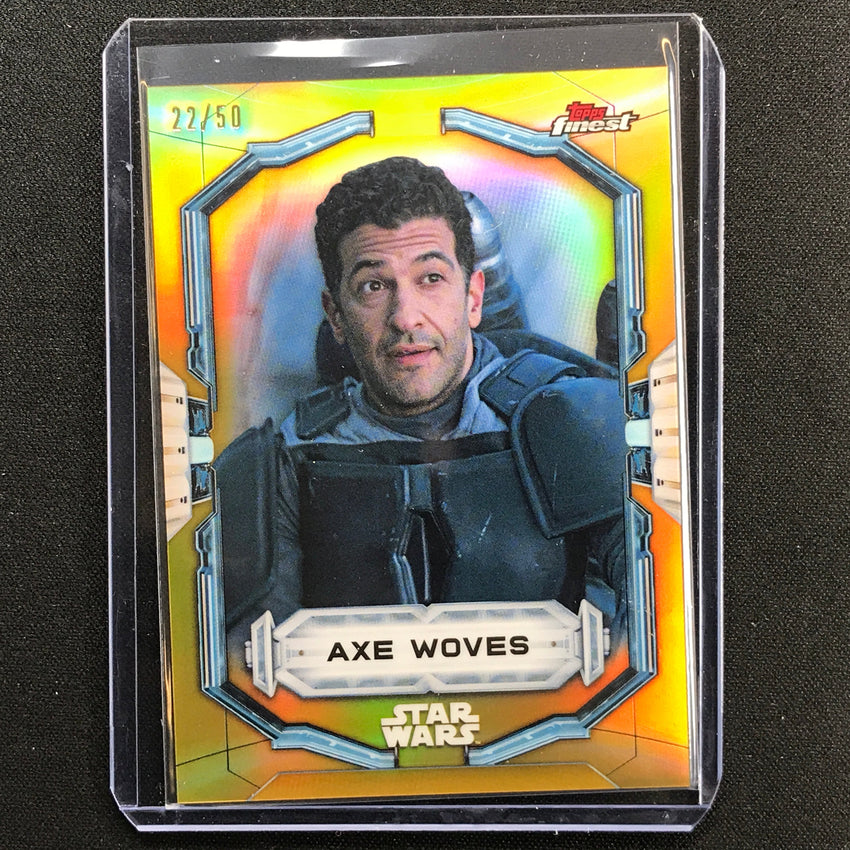 2022 Topps Finest Star Wars Axe Woves Gold 22/50