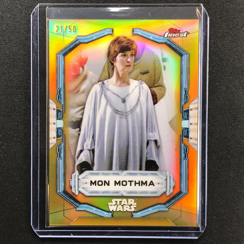 2022 Topps Finest Star Wars Mon Mothma Gold 21/50