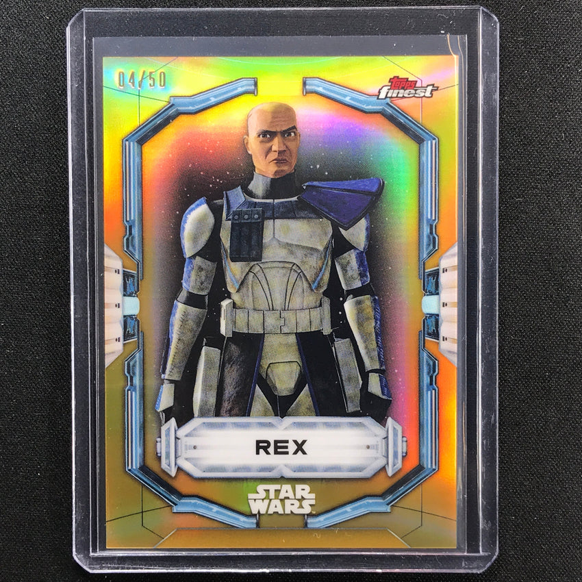 2022 Topps Finest Star Wars Rex Gold 4/50