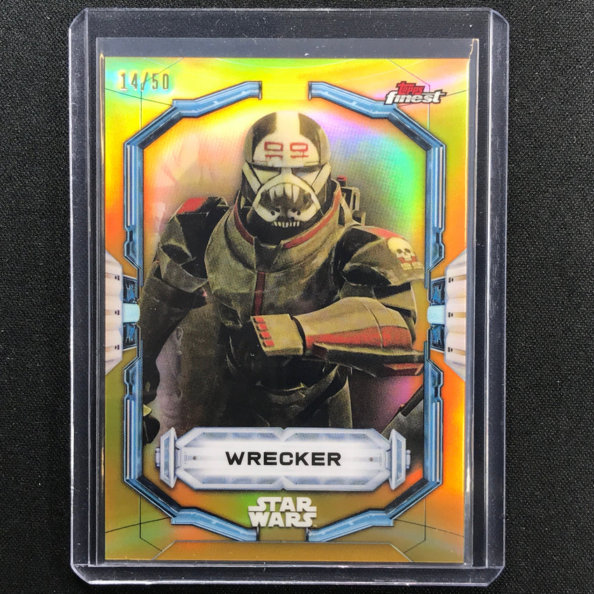 2022 Topps Finest Star Wars Wrecker Gold 14/50