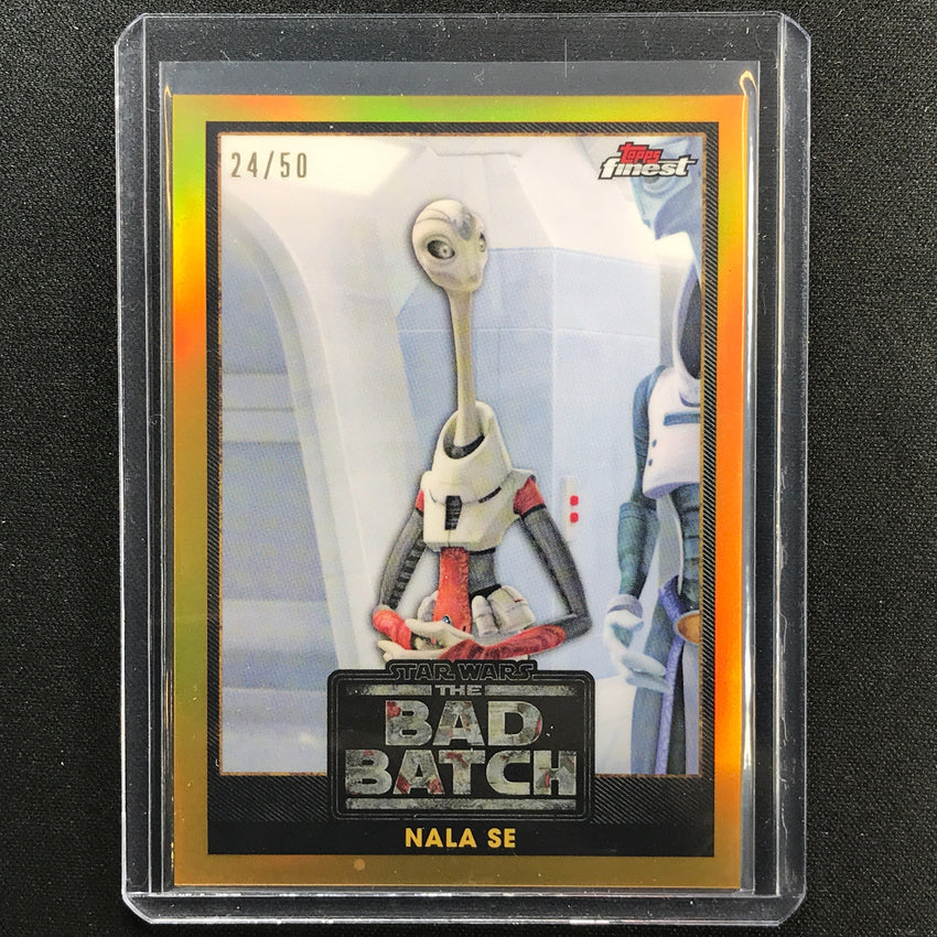 2022 Topps Finest Star Wars Nala Se The Bad Batch Gold 24/50
