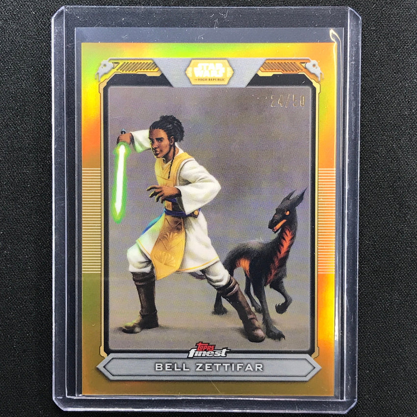 2022 Topps Finest Star Wars Bell Zettifar High Republic Concept Art Gold 24/50