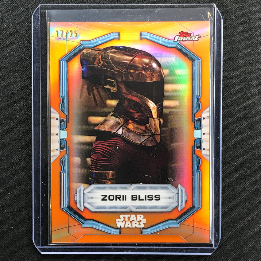 2022 Topps Finest Star Wars Zorii Bliss Orange 17/25
