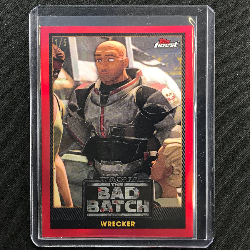 2022 Topps Finest Star Wars Wrecker The Bad Batch Red 1/5