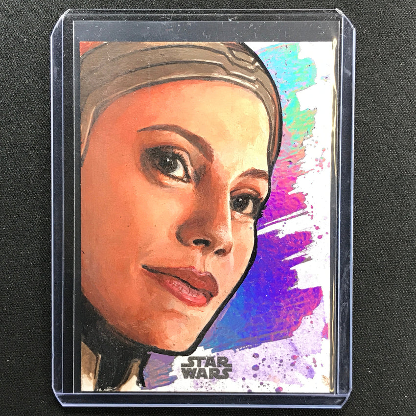 2022 Topps Finest Star Wars Bo-katan Kryze Sketch 1/1 Shyla Lee