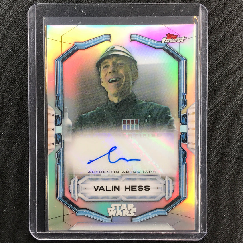 2022 Topps Finest Star Wars Richard Brake As Valin Hess Auto Refractor No Rb