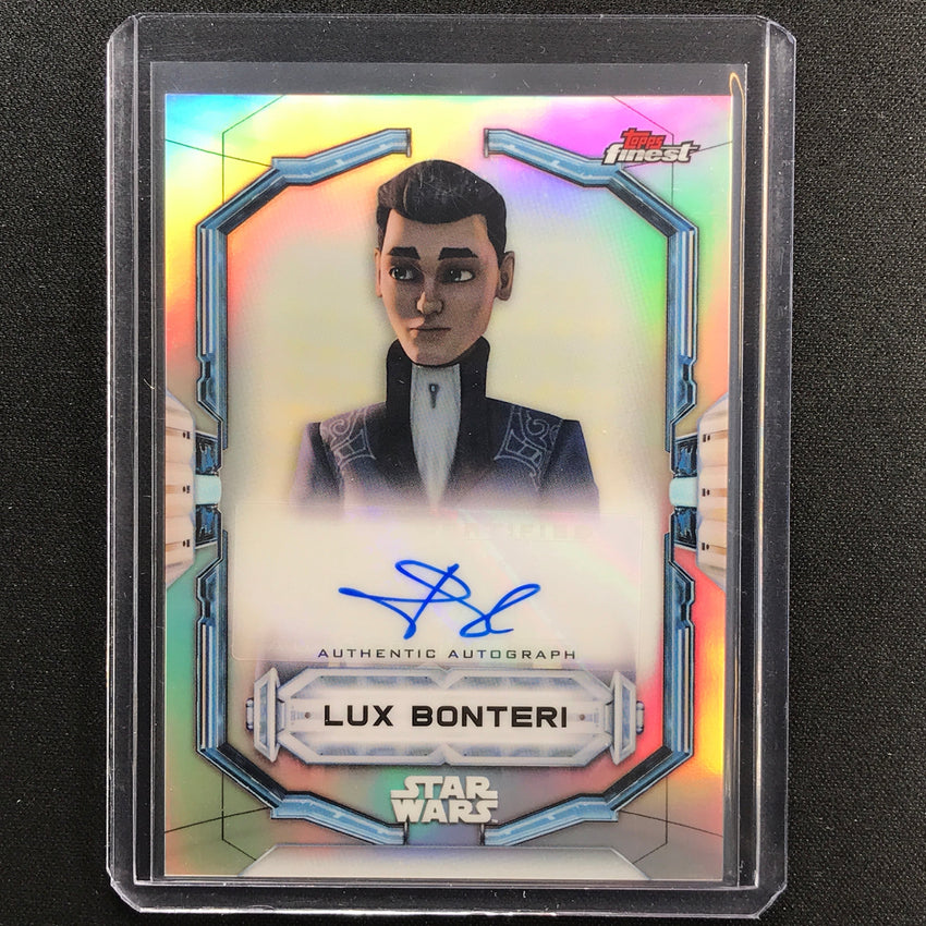 2022 Topps Finest Star Wars Jason Spisak As Lux Bonteri Auto Refractor No Js