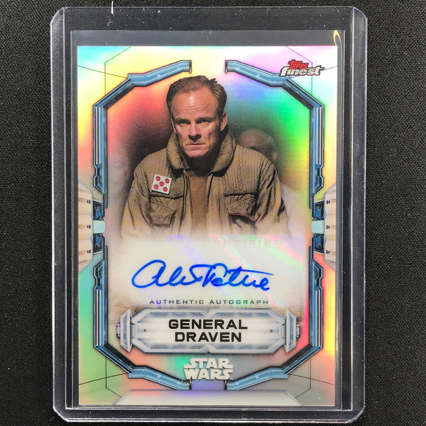 2022 Topps Finest Star Wars Alistair Petrie As General Draven Auto No Ape