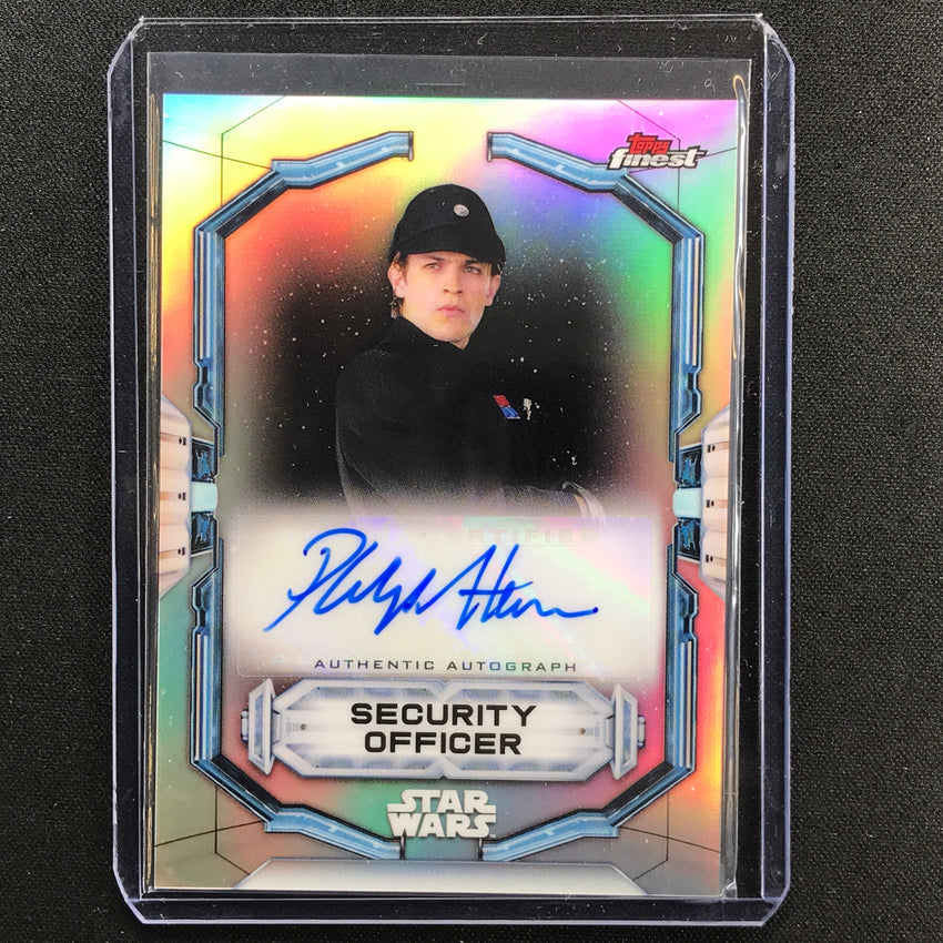 2022 Topps Finest Star Wars Philip Alexander As Security Officer Auto No Pa