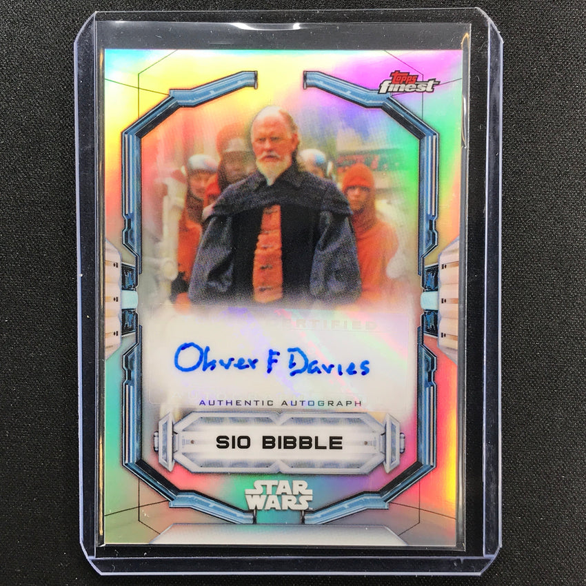 2022 Topps Finest Star Wars Oliver Ford Davies As Sio Bibble Auto No Ofd A