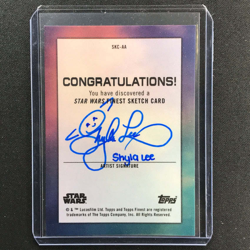 2022 Topps Finest Star Wars Bo-katan Kryze Sketch 1/1 Shyla Lee