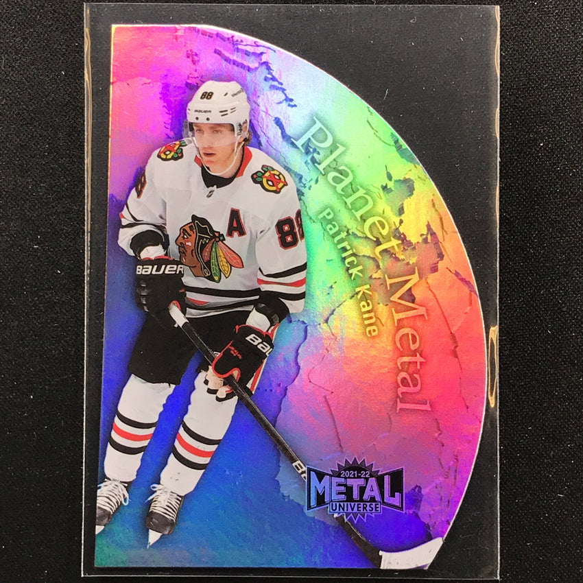 2021-22 Metal Universe NHL PATRICK KANE Planet Metal Die-Cut Base #3
