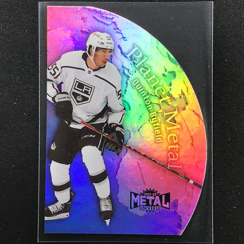 2021-22 Metal Universe NHL QUINTON BYFIELD Planet Metal Die-Cut Base #4