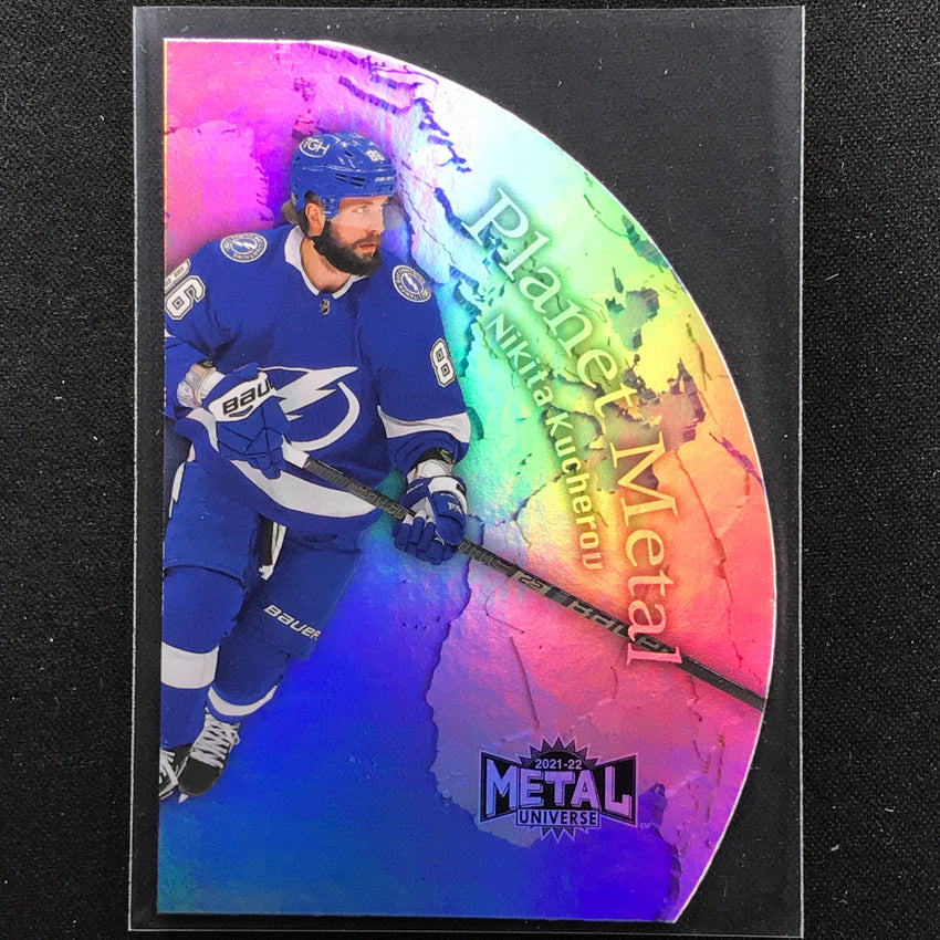 2021-22 Metal Universe NHL NIKITA KUCHEROV Planet Metal Die-Cut Base #21