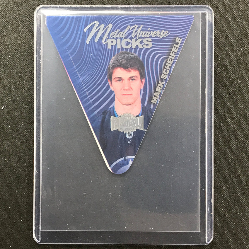 2021-22 Metal Universe NHL MARK SCHEIFELE Metal Picks Acetate Die-Cut Base #4