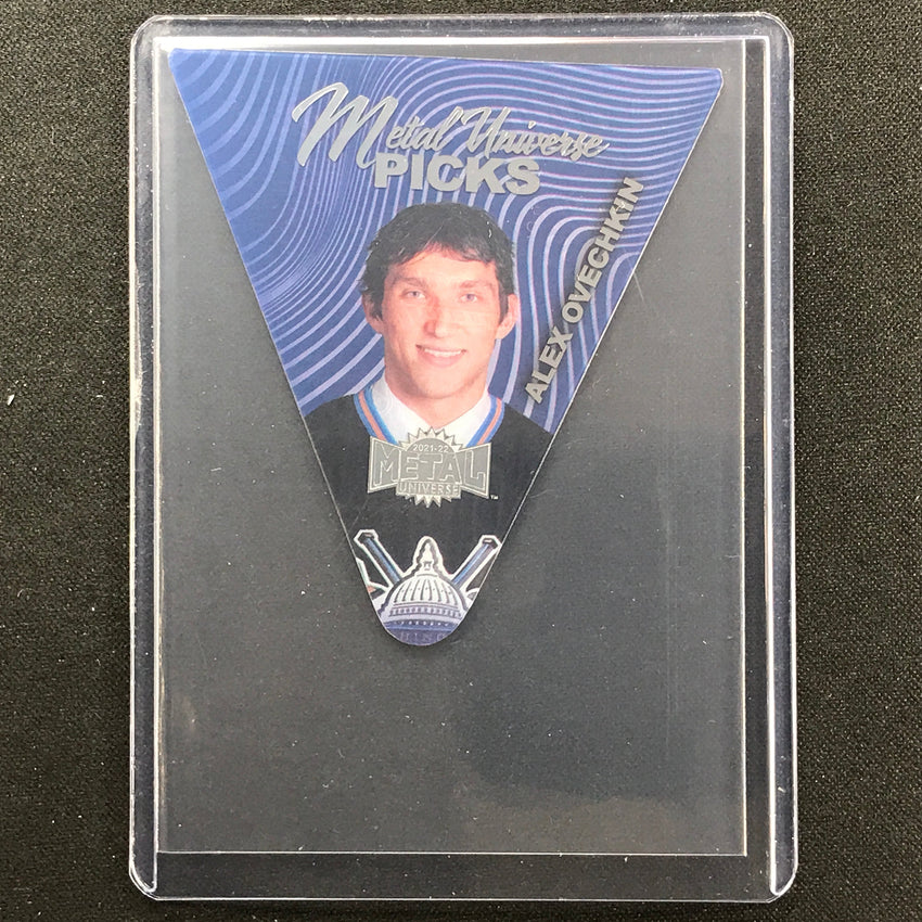 2021-22 Metal Universe Nhl Alex Ovechkin Metal Picks Acetate Die-cut Base No 10