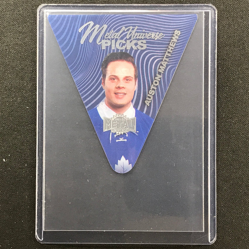 2021-22 Metal Universe Nhl Auston Matthews Metal Picks Acetate Die-cut Base No 15