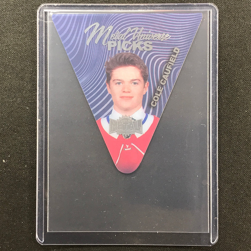 2021-22 Metal Universe Nhl Cole Caufield Metal Picks Acetate Die-cut Base No 19