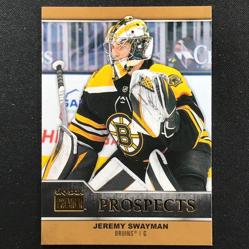 2021-22 Metal Universe Nhl Jeremy Swayman Skybox Premium Prospects Base No 10